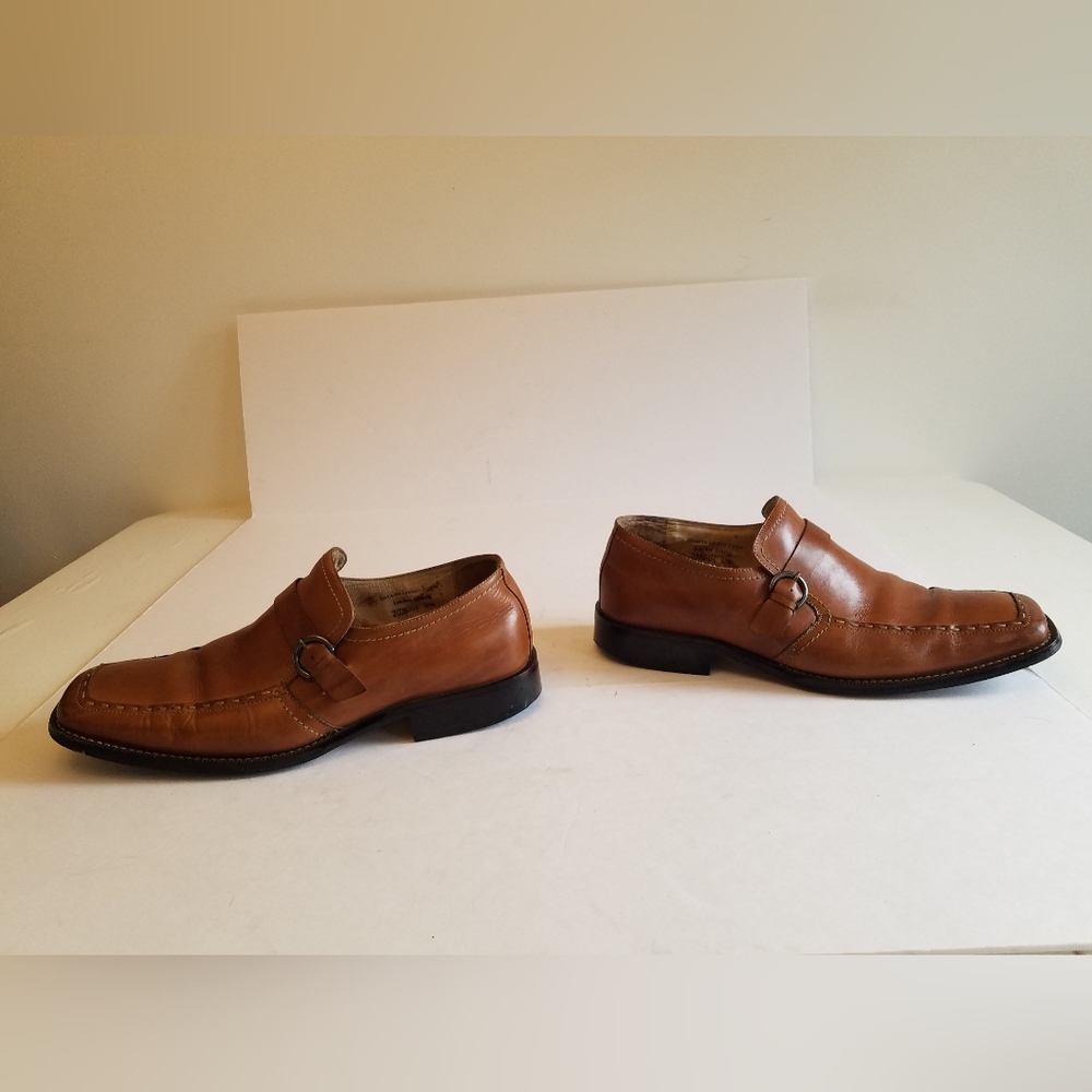 Fratelli Select Men's  Slip on Dress Shoes Leather  Square Toe  Brown Size 12 - Picture 12 of 17